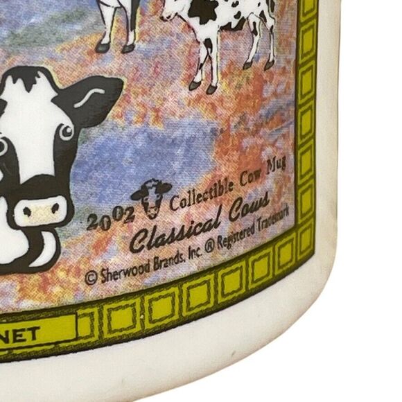 VTG 2002 Collectible Classical Cows Art Monet Quirky Humor Sherwood Brands - Picture 7 of 13